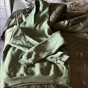 Stylish Olive Men's Hoodie Sweater